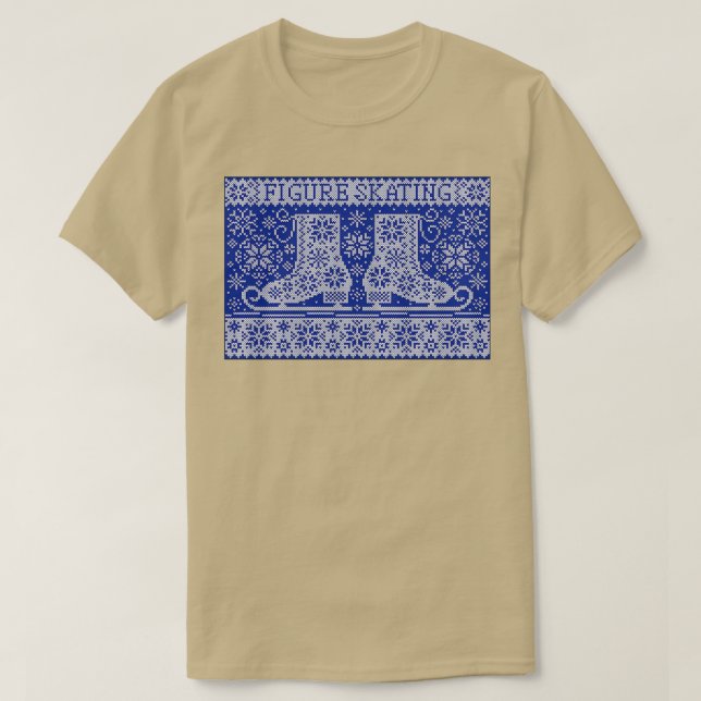 Knutelåkad jackard mönster figur t shirt (Design framsida)