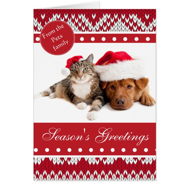 Knuteled Julafton Hälsningskort (Framsidan)