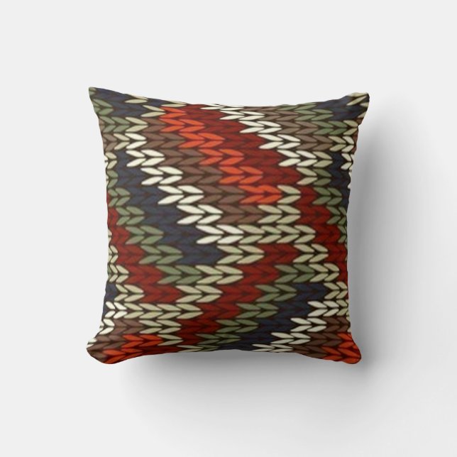 Knuteled Mönster Pillow Kudde (Framsida)