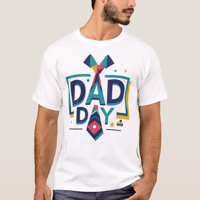 "Knuten till dig, Pappa" T Shirt (Framsida)