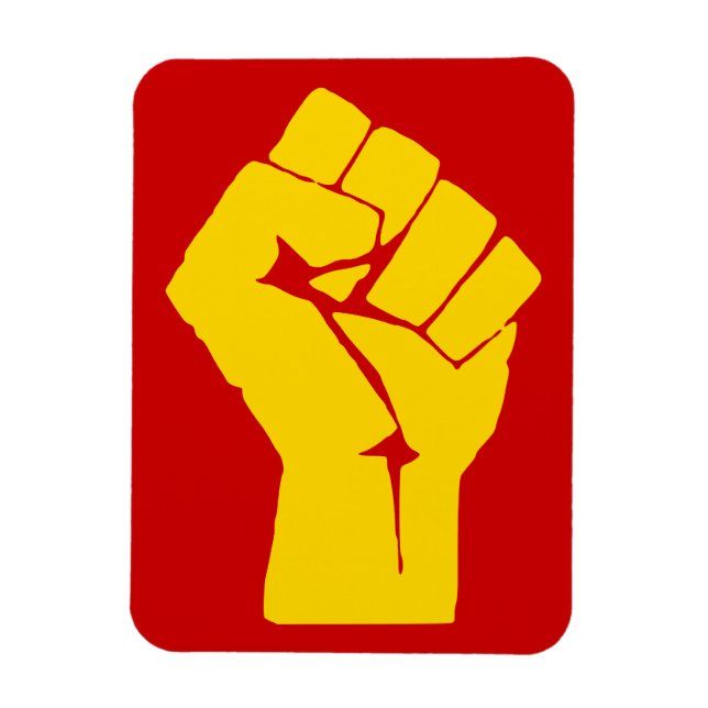 Knutnäve, Rebell, Upplopp, Motstånd, Kommunistisk  Magnet (Vertikal)