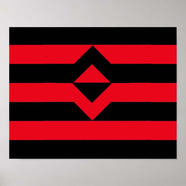Knutte HBTQ-flagga Poster (Framsidan)