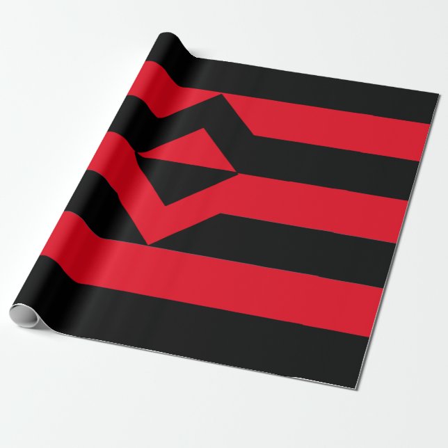 Knutte HBTQ-flagga Presentpapper (Utrullad)