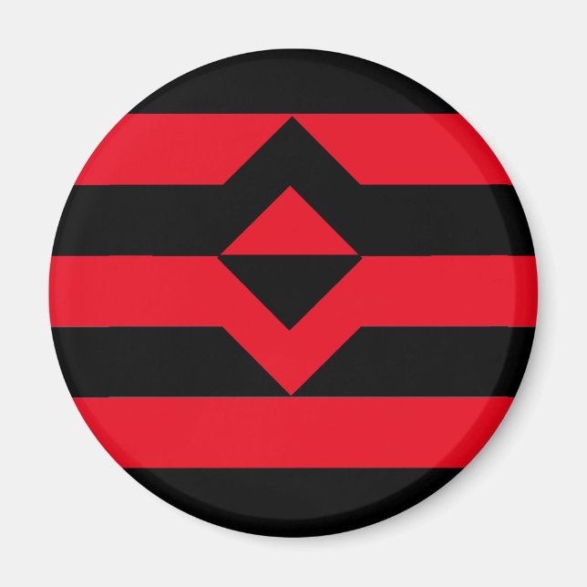 Knutte Pride Flagga Magnet (Framsidan)