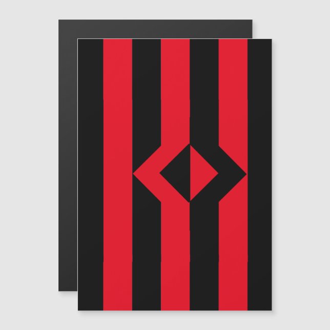 Knutte stolthetsflagga magnetisk inbjudningskort (Fram/baksida)