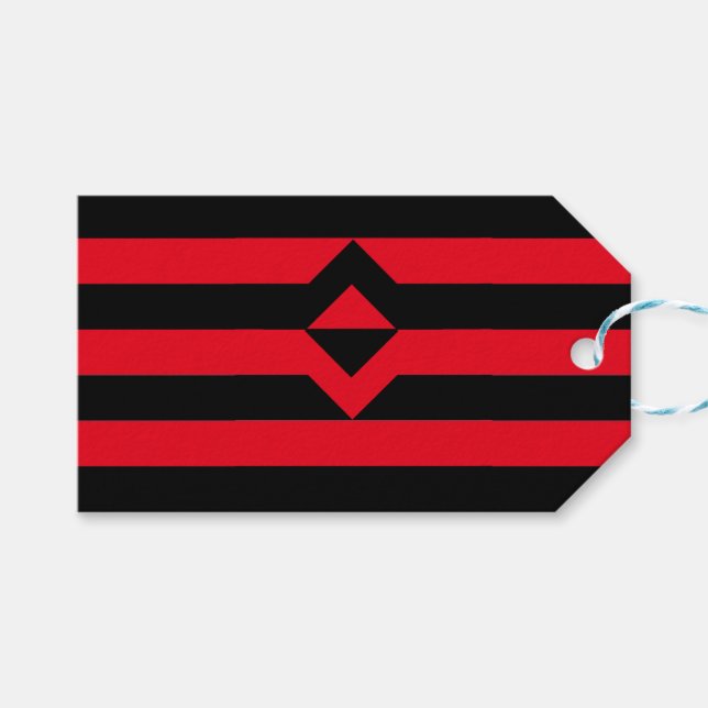 Knutte stolthetsflagga presentetikett (Framsidan (Horisontell))
