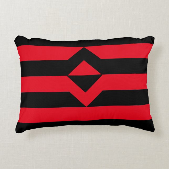 Knutte stolthetsflagga prydnadskudde (Framsidan)