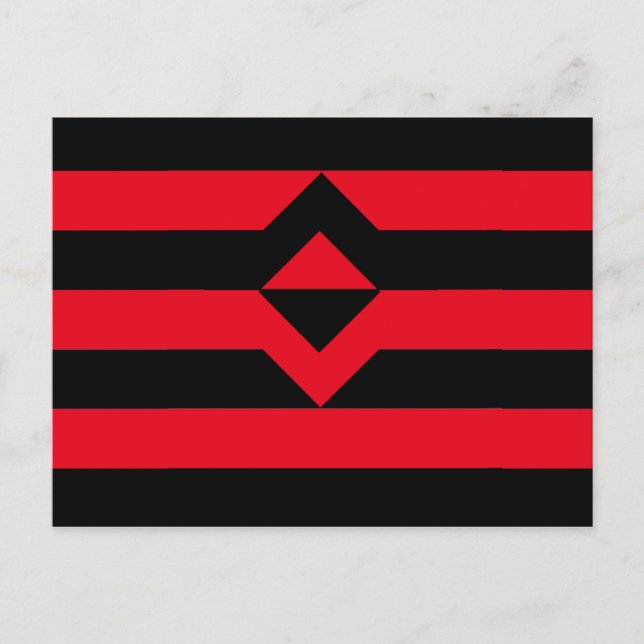 Knutte stolthetsflagga vykort (Framsida)