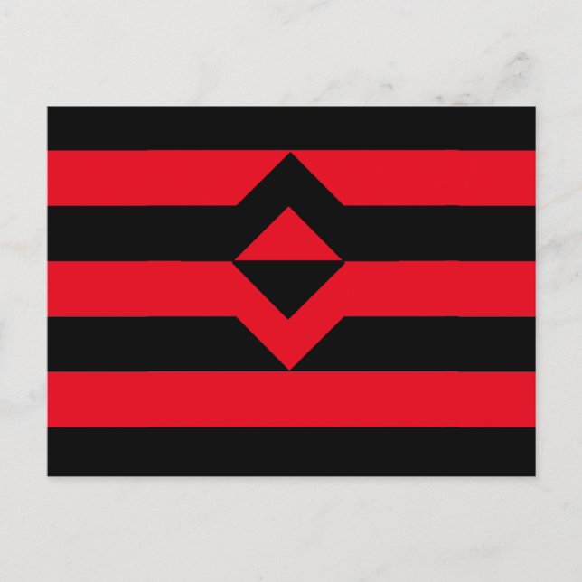 Knutte stolthetsflagga vykort (Framsida)