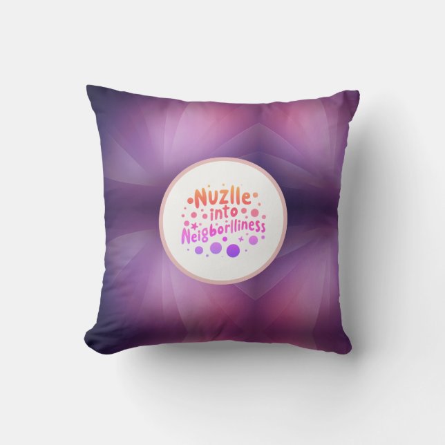 Knuzzel in i grannländerna Dekorativ kudde (Framsida)