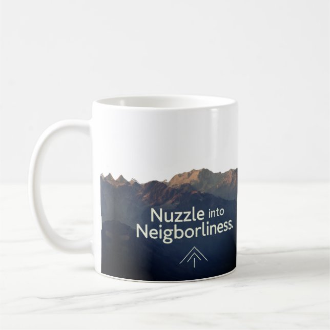 Knuzzel in i grannskap kaffemugg (Vänster)