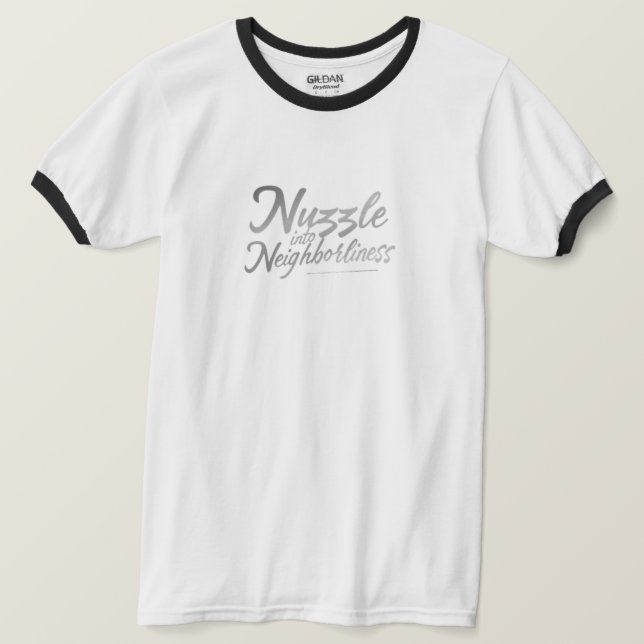 Knuzzel in i grannskap t shirt (Design framsida)