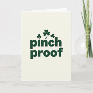 Knyck Säker Shamrock-dags-kort Kort