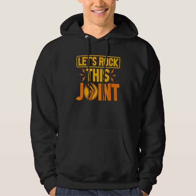 Knykirurgi Sten IT Knee Replacement Sur Hoodie (Framsida)