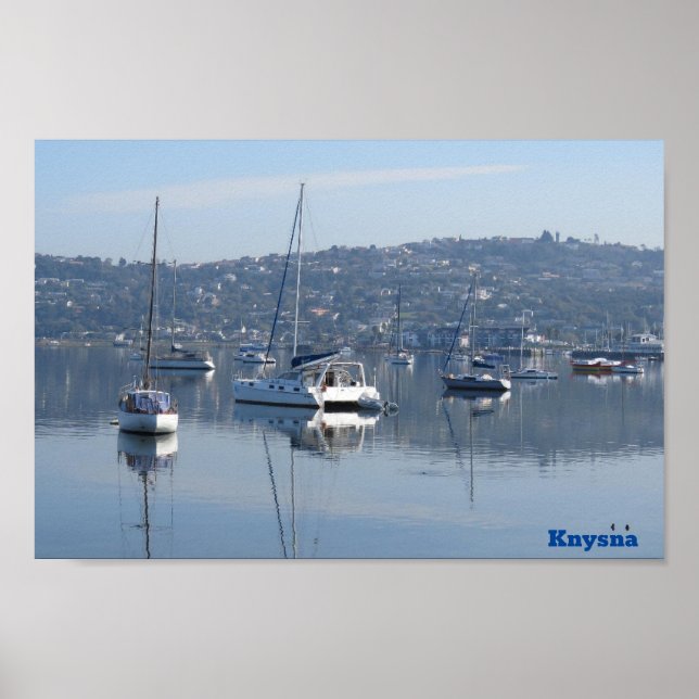 Knysna Boats Vatten Poster (Framsidan)