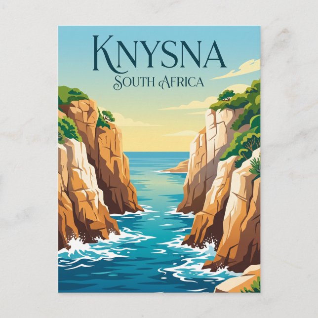 Knysna Heads Sydafrika Vykort (Framsida)
