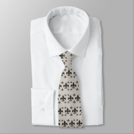 Knyt Fleur-De-Lis Taupe Slips