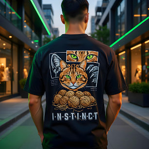 Knytnörda kattälskare rolig garn hantverk t shirt