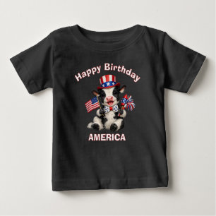 Ko (5b) Patriotisk Barn T-Shirt