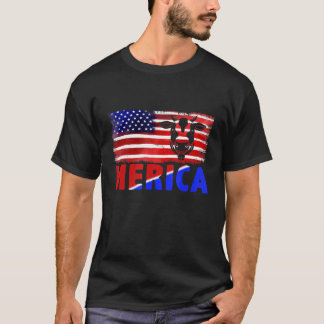 Ko A-Merica Självständighetsdag 4:e Juli Usa Flagg T Shirt