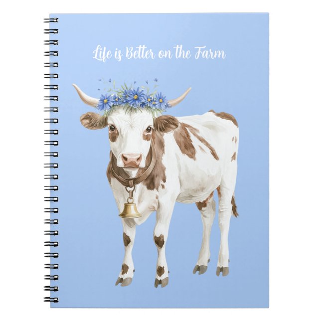 Ko Bla Blommor Anteckningsbok (Framsidan)