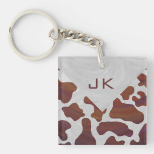 Ko Brun och Vit Monogram
