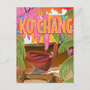 Ko Chang Thailand-reseaffisch Vykort