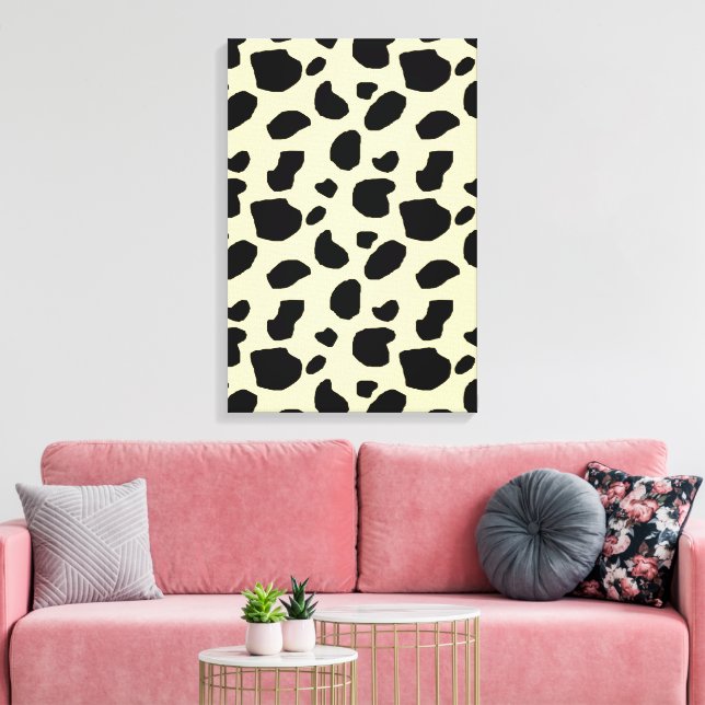 Ko djur hud färg mönster design  canvastryck (Insitu (Vardagsrum))