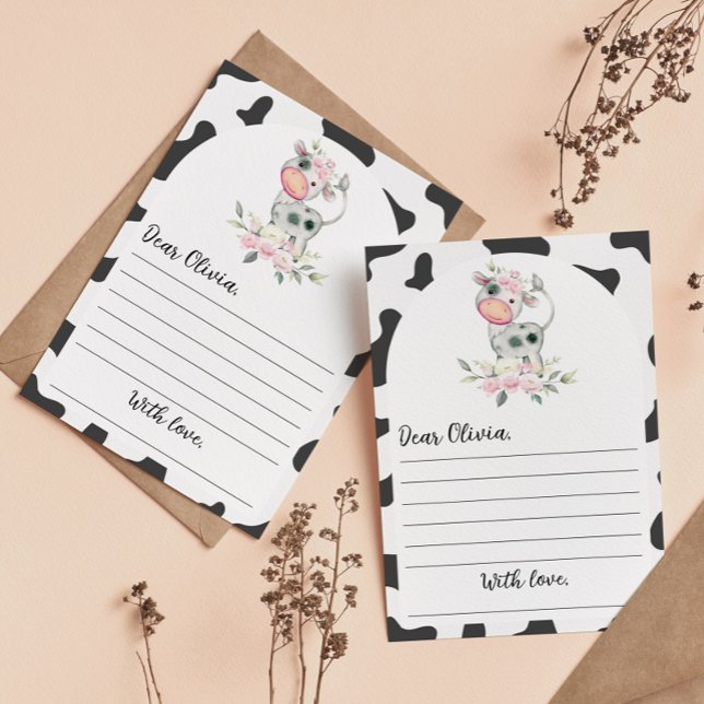 Ko födelsedag tidskapsel notis meddelande kort (Skapare uppladdad)