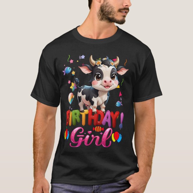 Ko Födelsedags Prinsessa Flicka Det Är Min Födelse T Shirt (Framsida)