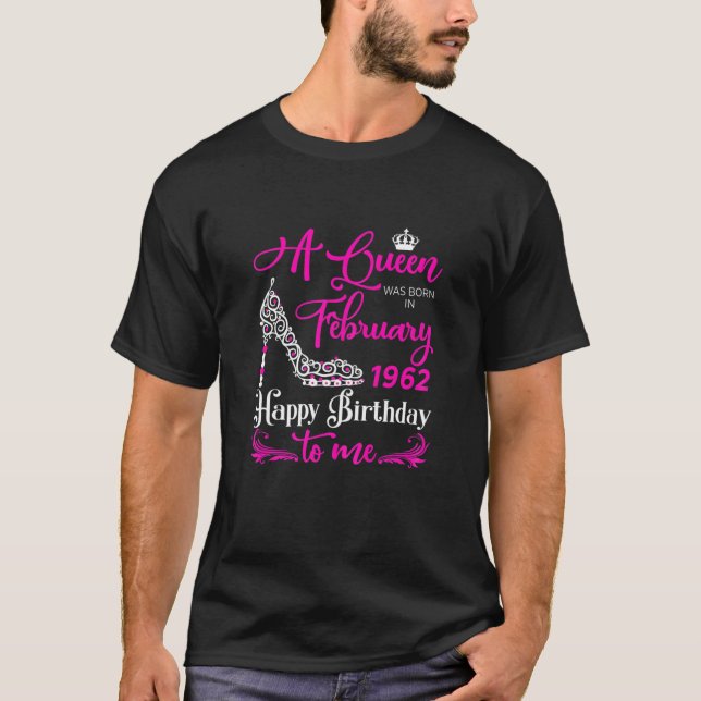 Kö föds i februari 60 dagar för flickor t shirt (Framsida)