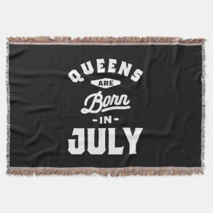 Kö föds upp i juli födelsedag Gift Women Girls Filt