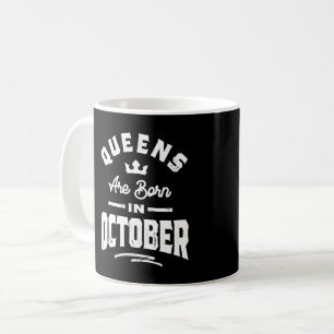 Kö föds upp i oktober födelsedag kaffemugg