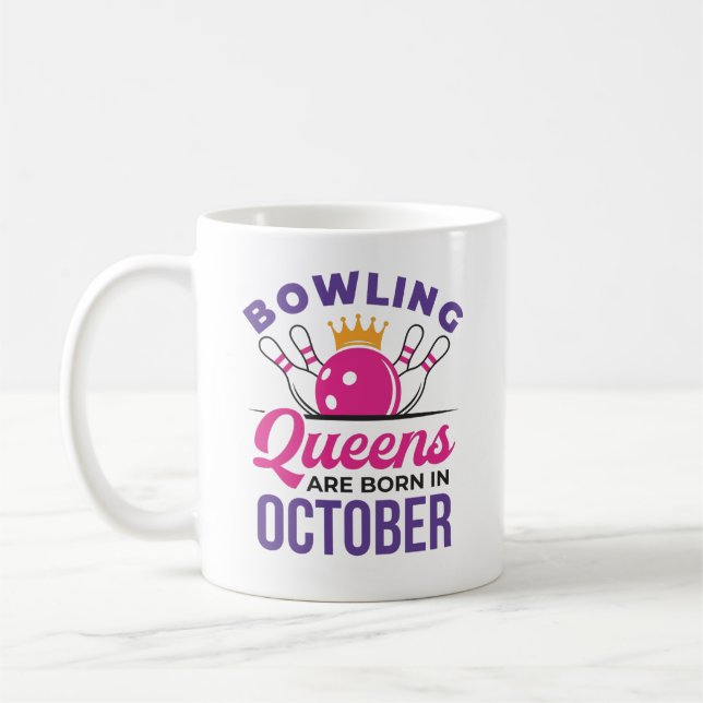Kö för födelsedagskö föds upp i oktober kaffemugg (Vänster)