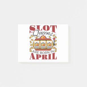 Kö för kortplatser är födda i april post-it block