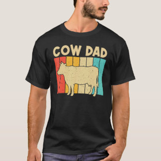 Ko för pappa far ko bonde mejeri jordbruk t shirt