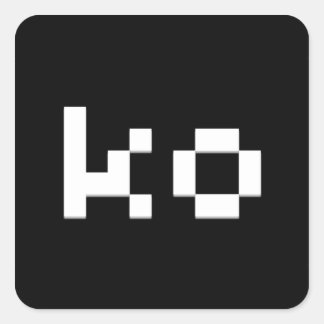 KO FYRKANTIGT KLISTERMÄRKE