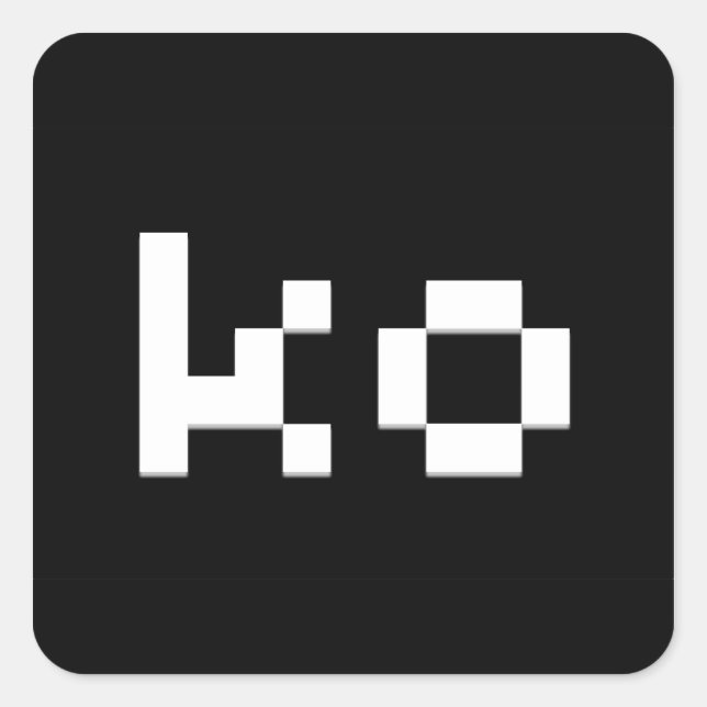 KO FYRKANTIGT KLISTERMÄRKE (Framsida)