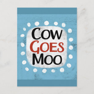 Ko går moo postkort vykort