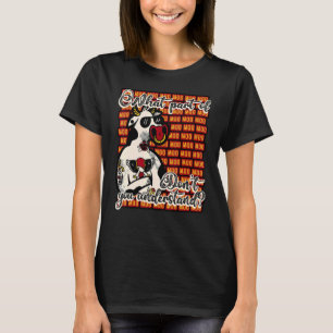 Ko Gård Djur Kalv Highland Ko Nötkreatur Mu T Shirt