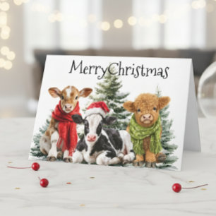 Ko Glad jul Kalv Babys Kort