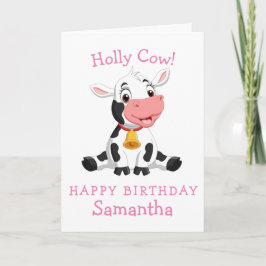 ko-grattis på födelsedagen-kort kort