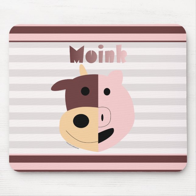 Ko + Gris- = Moink mousepad Musmatta (Framsidan)