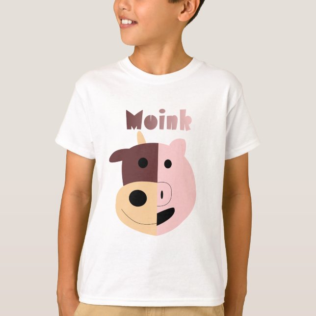 Ko + Grisen = Moink lurar tshirten T-shirt (Framsida)