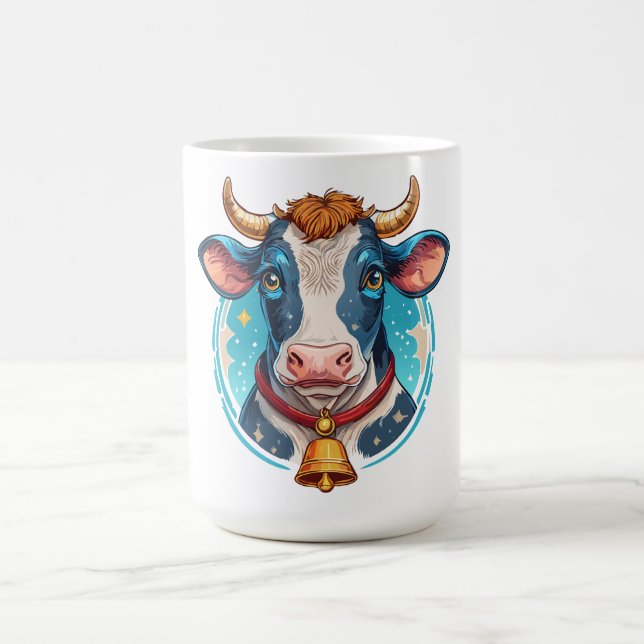 Ko huvudet porträtt kaffemugg (Center)