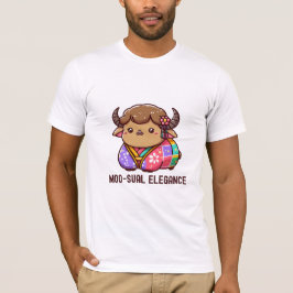 Ko i elegans på höglandet t shirt