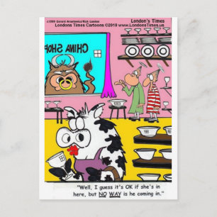 Ko i Porslinsbutik Roliga Muggar T-shirts Kort & P