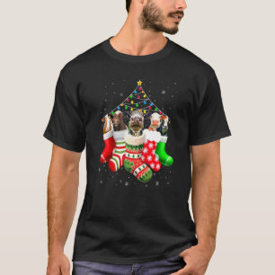 Ko i strumpor jul pyjamas snöljus rolig ko t shirt