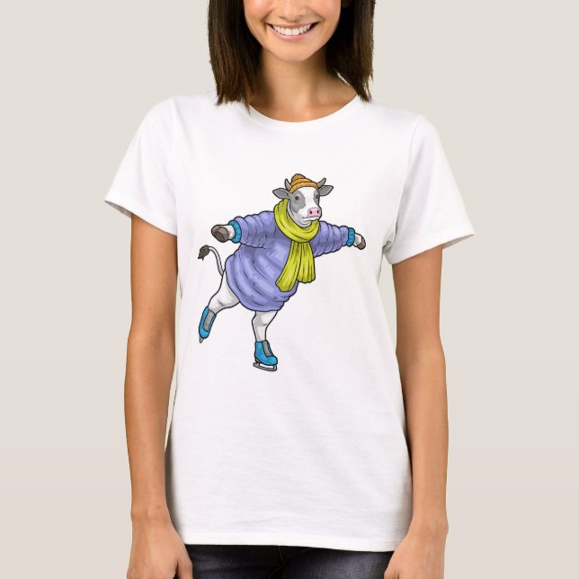 Ko Isdans Isrinkor Vintersporter T Shirt (Framsida)