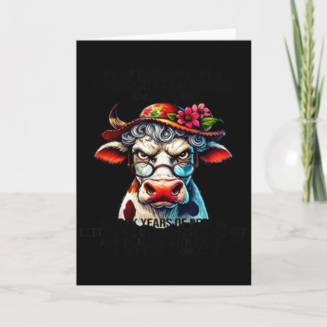 Ko jag förvandlades inte precis till en grinig gam kort (Framsida)